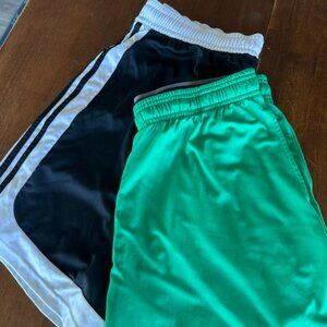 Men’s XL Athletic Shorts Bundle Adidas & Under Armour Black/Green